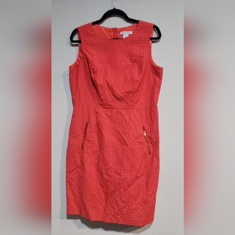Liz Claiborne Cotton Blend Peach Dress Size 14